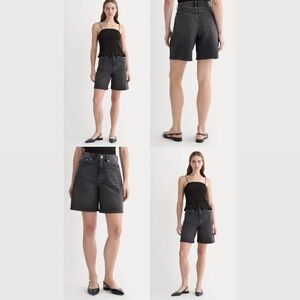 NWT Everlane The Long A-Line Denim Short